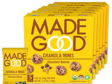 MadeGood Chocolate Banana Granola Minis (CASE: 30 x 24 g) (Made Good) Hot on Sale