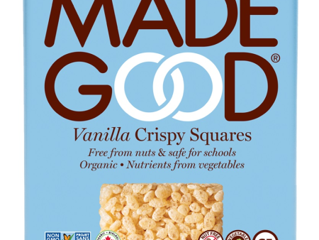 MadeGood Vanilla Organic Crispy Squares (Case:6-6 x 22 g (36 Bars)) Sale