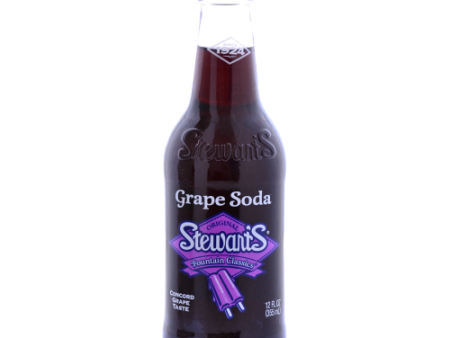 Stewart s Grape Soda (24-355 mL) Online Hot Sale