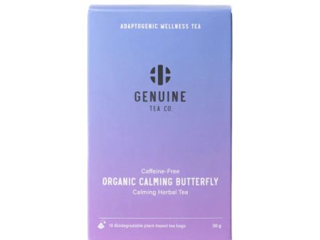 Genuine Tea - Adaptogenic - Organic Calming Butterfly (15 bags) For Sale