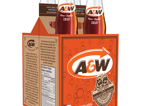 A&W Rootbeer Glass Bottles  (24 - 341 ml) Online