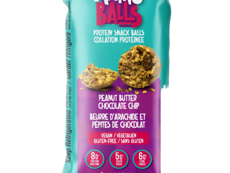 Amino Balls-Peanut Butter Chocolate Chip (12 pouches - 40g) (refrigerated) Online now