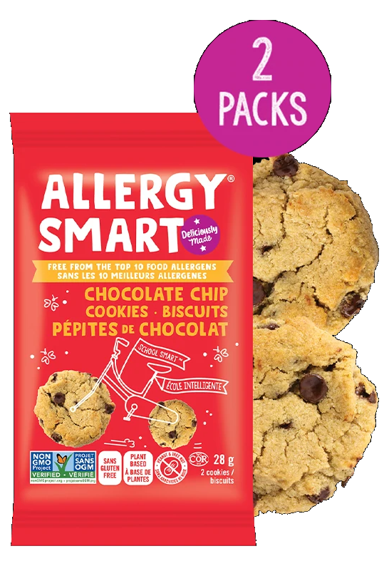 Allergy Smart - Chocolate Chip Cookies - 2-Pack (15x28g) Supply