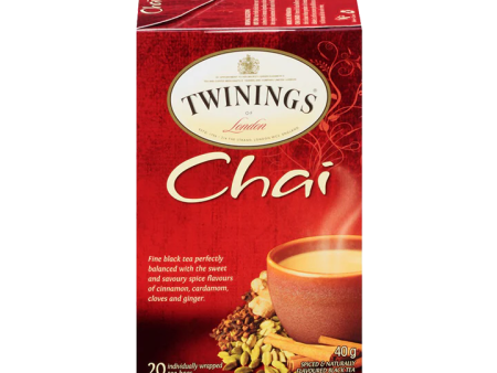 Twinings Tea - Chai Tea (20 bags) For Sale