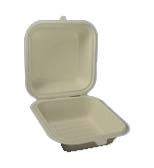 6   Square Bagasse Burger Box (500 Per Case) Online Sale