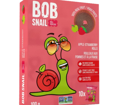 Bob Snail Apple Strawberry Rolls (5-100g) For Cheap