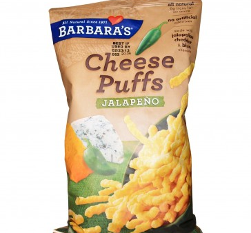 Barbara s Bakery Cheez Puffs Jalapeno (Non-GMO) (12-198 g) (jit) For Sale