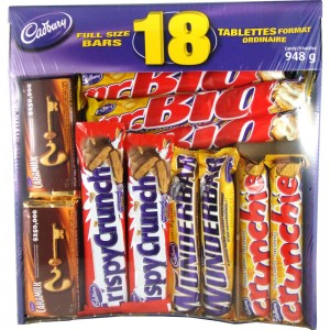 Cadbury Full Size Bars Variety Pack (24 Bars) Supply