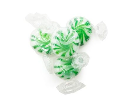 Bulk Spearmint Pinwheel Mints - Individually Wrapped (13.61 kg) (jit) Hot on Sale