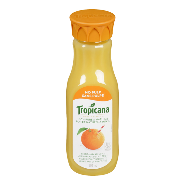 Tropicana Orange Pure Premium (No Pulp) (12-325 mL) (jit) For Sale