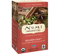 Numi Organic Tea - Golden Chai (18 bags) Online Hot Sale