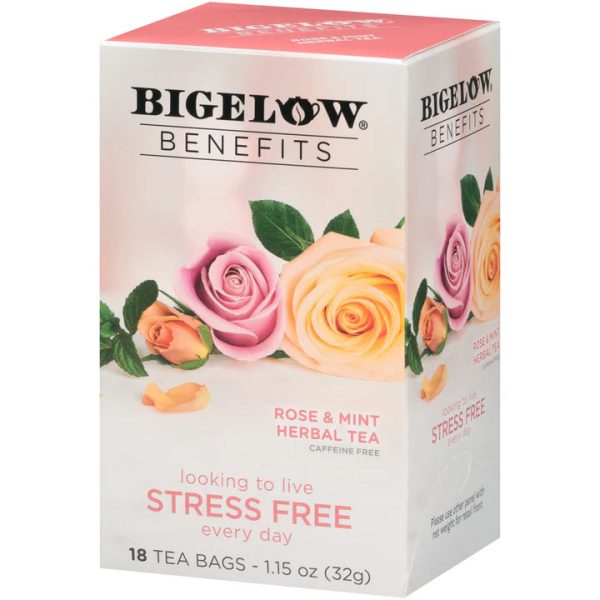 Bigelow - Benefits Stress Free Rose and Mint Tea (6-18 s) (jit) Online