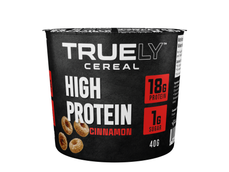 Truely Cereal Cups Cinnamon - (12x40g) Online Hot Sale