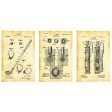 Golf 3-Piece Set Vintage Patent Blueprint  Giclee Canvas Wall Art (Set of 3) Sale