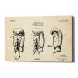 Boxing Glove, 1925 Blueprint Parchment Patent  Canvas Wall Art on Sale