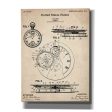 Stopwatch Vintage Patent Blueprint  Canvas Wall Art For Sale