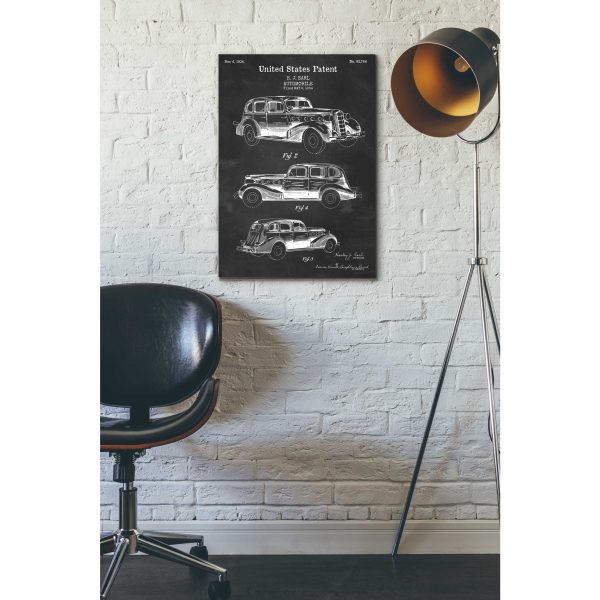 Luxury Automobile Blueprint Patent Chalkboard  Canvas Wall Art Online Hot Sale