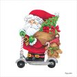 ART1317 - Scootin  Santa - 12x12 Online