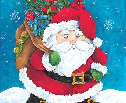 ART1318 - Santa Claus with Sack of Presents - 12x16 Supply