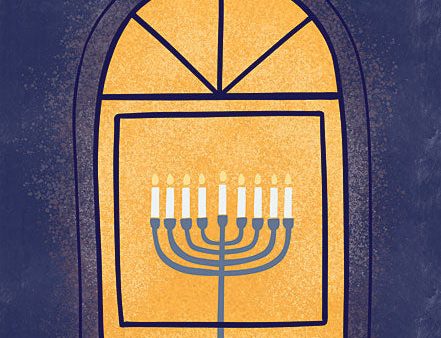 BRO338 - Window Menorah - 12x16 Supply