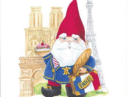 ART1315 - Paris Gnome - 12x16 Online Sale